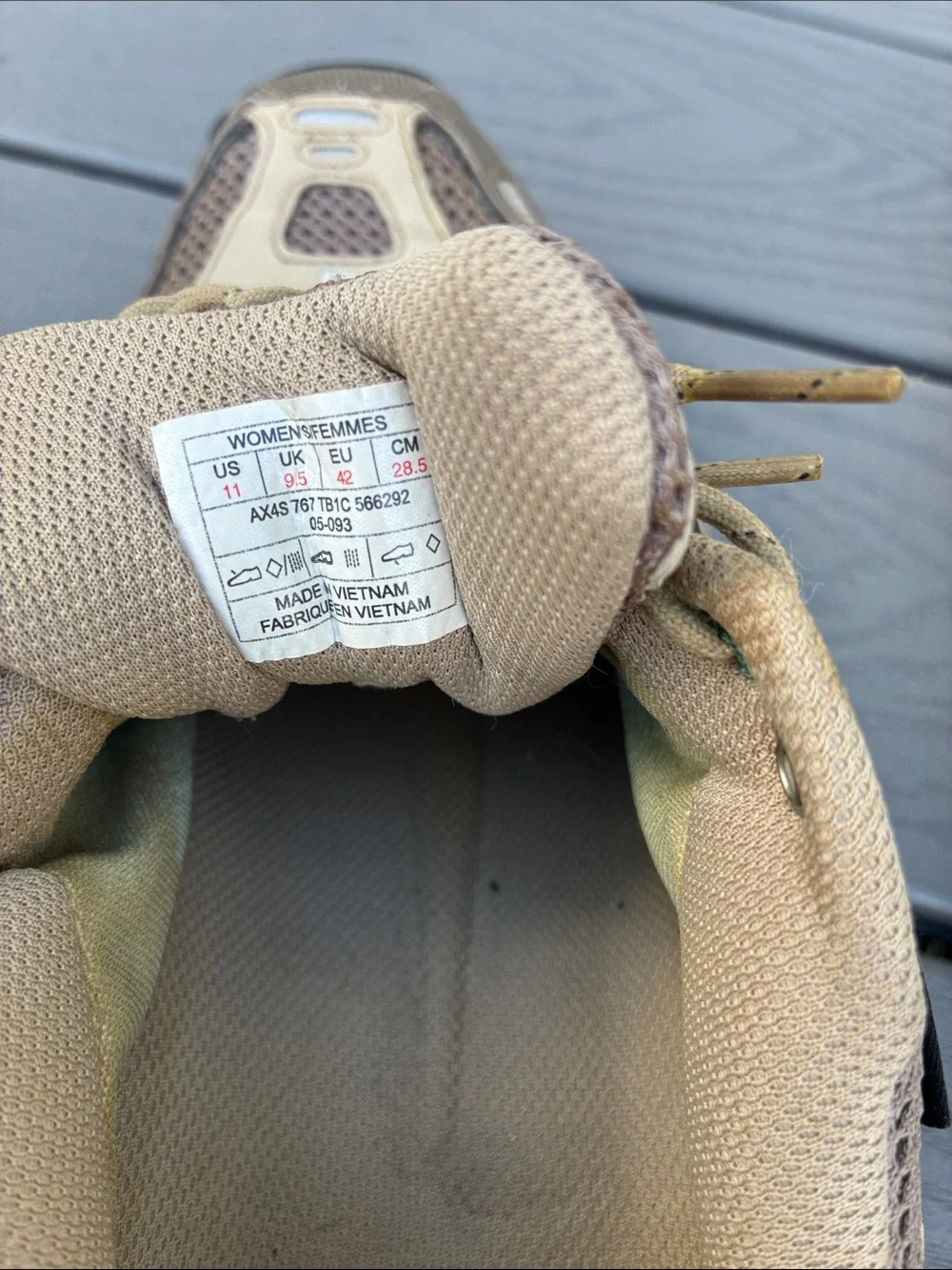 The North Face Women's Single Track II Hiking Shoes Beige/Tan Size 11